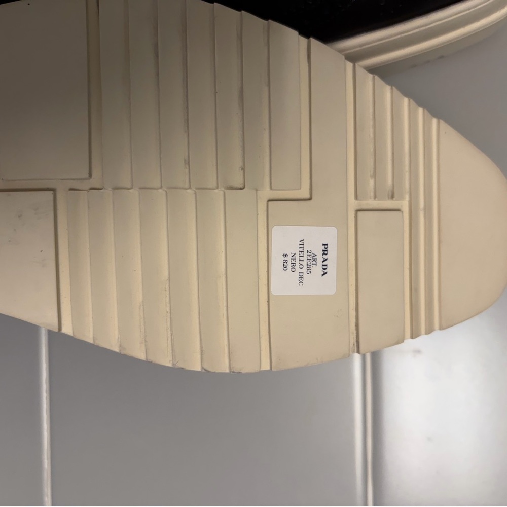 Prada Black Brogue Wing Tip Men's Oxfords - NWT - Never Worn - Picture 10 of 11